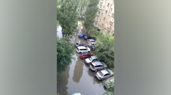 Воронежцы сообщили о ночном потопе на улице Щорса