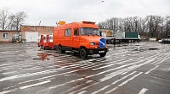 В Воронеже дорожную разметку сделают из термопластика