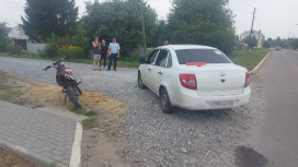 «Лада Гранта» сбила 13-летнего подростка на мотоцикле под Воронежем