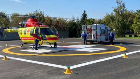 Круглосуточную вертолетную площадку для санитарной авиации открыли в Россоши