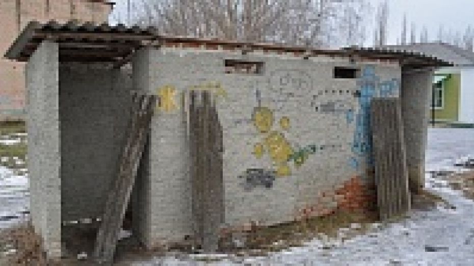 В Воробьевке хулиганы сняли крыши с туалетов сельской школы и Дома культуры