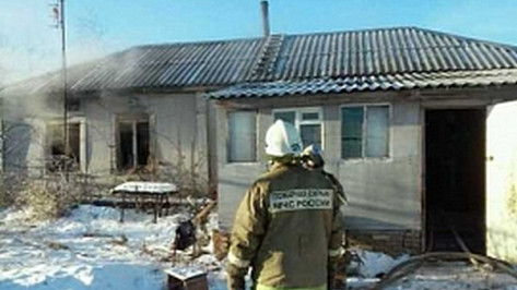 Под Воронежем на пожаре погибла женщина