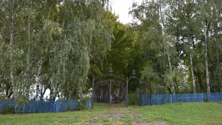 В грибановском селе Малая Грибановка кладбище благоустроят в 2022 году