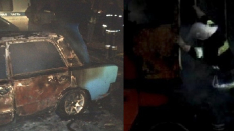 За ночь в Воронеже сгорели 2 машины