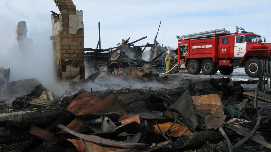 В Терновском районе сгорела сельская администрации