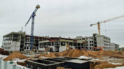 Школа в Александровке под Воронежем готова на 27 процентов