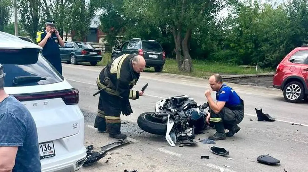 Под Воронежем 28-летний мотоциклист погиб в ДТП