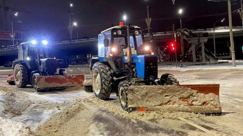 С улиц Воронежа вывезли 4,5 тыс кубометров снега