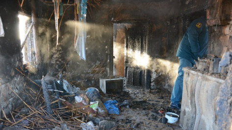 В Воронежской области пенсионер погиб на пожаре в собственном доме