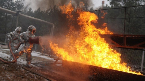 В Воронежской области сгорели 3 гаража: пострадал мужчина
