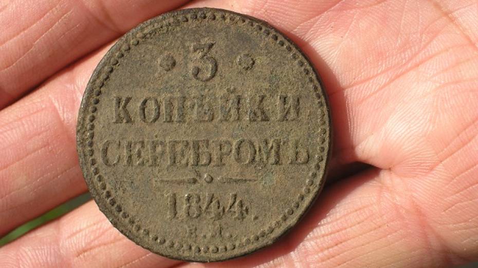 Жительница Новохоперского района нашла на огороде монету времен Николая I