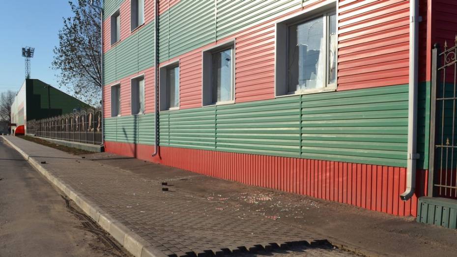 В Лисках 19-летний парень тротуарной плиткой разбил 5 окон гостиницы