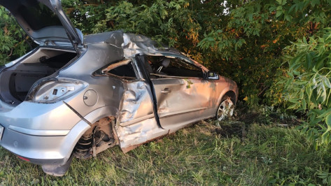 Под Воронежем Opel вылетел с дороги и врезался в дерево: пострадали 3 человека