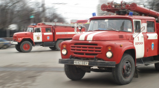 В Воронежской области спасатели эвакуировали 10 человек из горящего дома