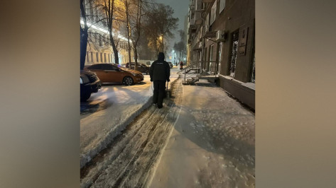 Воронежцам показали, как проходит уборка снега в городе