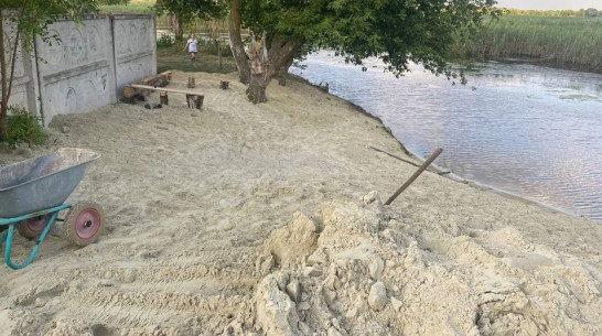 Кантемировские активисты благоустроили территорию пляжа в селе Талы