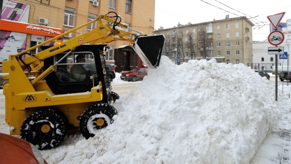 Уборка дворов Воронежа от снега не удовлетворила исполняющего обязанности мэра