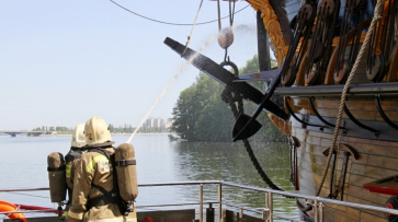 Воронежские спасатели ликвидировали условный пожар на «Гото Предестинации»