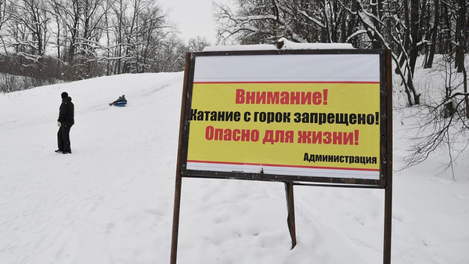 С начала 2022 года на горках в Центральном парке Воронежа пострадали 8 человек