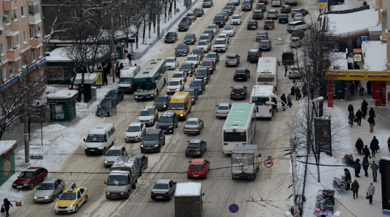 Как воронежцы стояли в 10-балльных пробках (ФОТО)