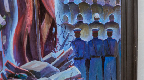 Воронежская «Абсолютная актуальность» соединила религиозную живопись и печать на полиэтилене