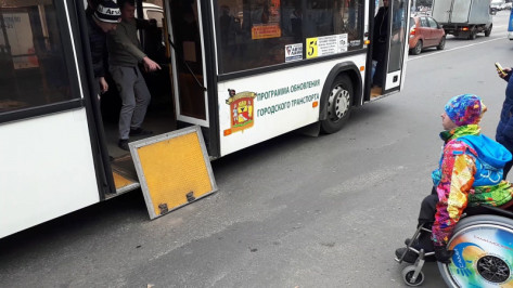 В Воронеже водителя автобуса уволили после неоказания помощи инвалиду 