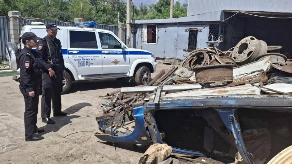 В Воронеже полицейские изъяли из незаконного оборота 5 тонн металлолома