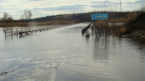 В селе Красном Новохоперского района впервые за 20 лет затопило  мост