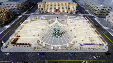 В Воронеже ищут подрядчика для оформления площади Ленина к Новому году