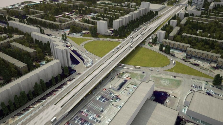 В Воронеже смонтировали 12 из 14 пролетов моста на Остужевской развязке