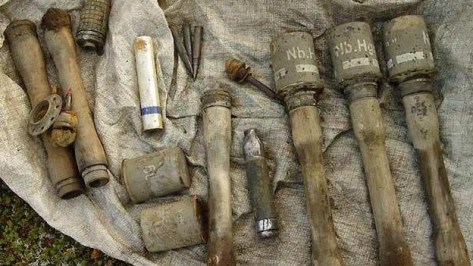 В Кантемировском районе рядом с железной дорогой нашли 48 снарядов времен Великой Отечественной войны