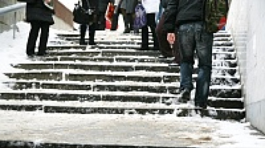 В январе из-за гололеда пострадало более 600 воронежцев