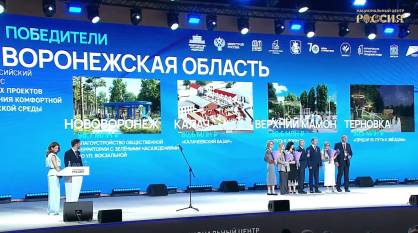 Проекты благоустройства от Воронежской области победили на конкурсе малых городов Минстроя России