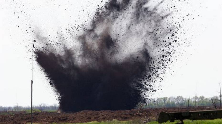 В Острогожском районе уничтожены боеприпасы времен войны