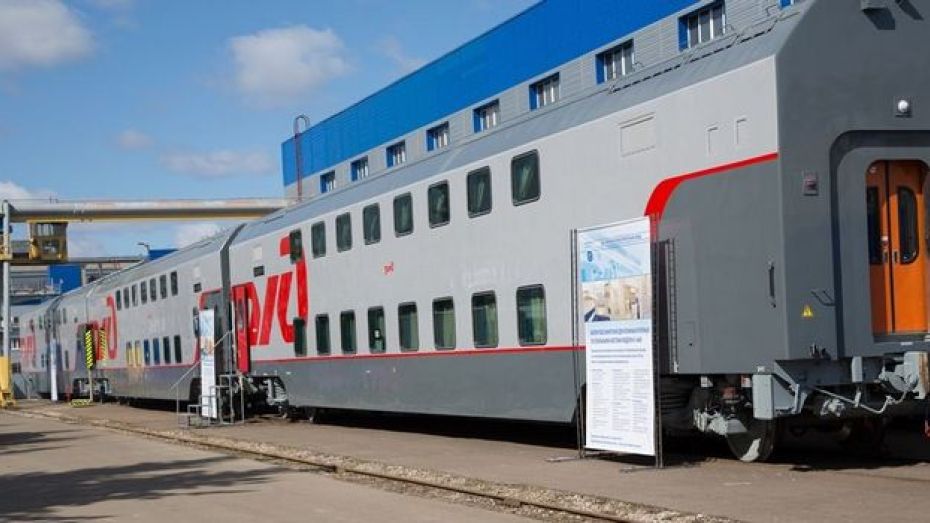 Из Воронежа будут ходить поезда с двухэтажными вагонами