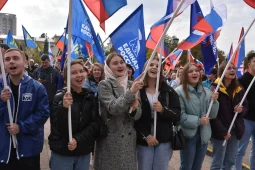 Воронежцы поддержали присоединение ЛДНР, Херсона и Запорожья к России на патриотическом митинге