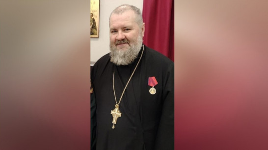 Священнослужитель из Грибановского района получил ведомственную награду войск нацгвардии РФ