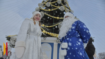 На площади Ленина прошел парад Дедов Морозов: фоторепортаж РИА «Воронеж»