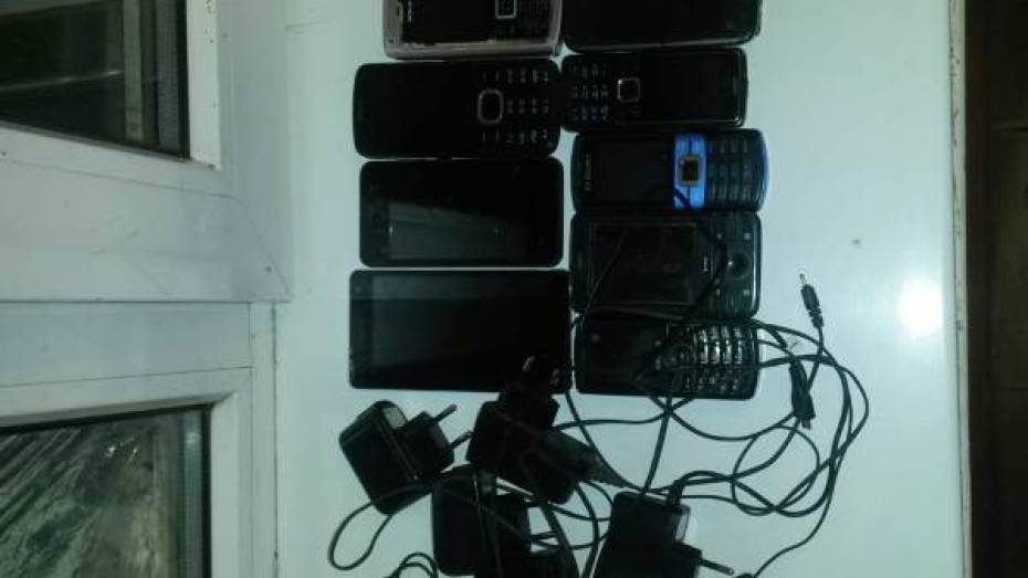 Житель Воронежской области попытался перебросить 9 мобильных телефонов в колонию