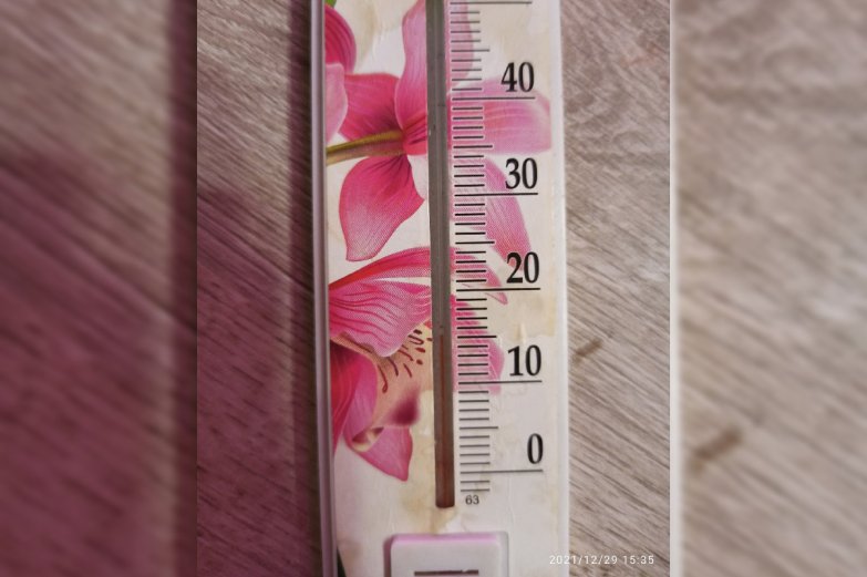 Температура воздуха в квартире в доме №19 на улице Кривошеина в Воронеже