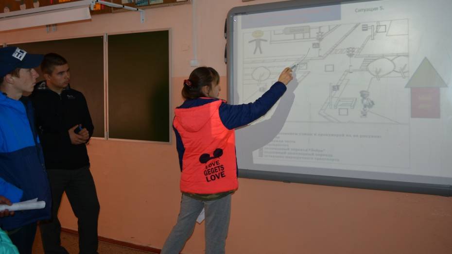 Нижнедевицкие школьники приняли участие в конкурсе на знание ПДД 