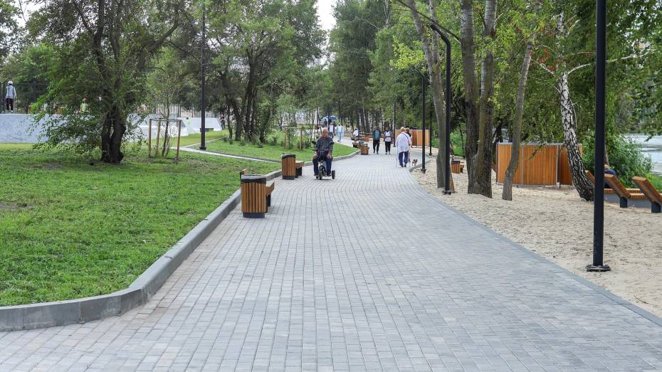 В Воронеже завершается благоустройство набережной Авиастроителей