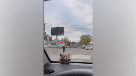 В воронежском ЖК «Озерки» полуголый мужчина бегал по проезжей части