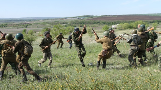В Богучарском районе реконструировали подвиг восьмой роты