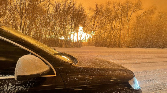 В Воронежской области загорелся тепличный комплекс