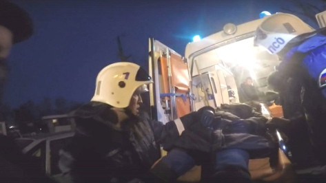 Спасатели опубликовали видео последствий смертельного ДТП в Воронеже