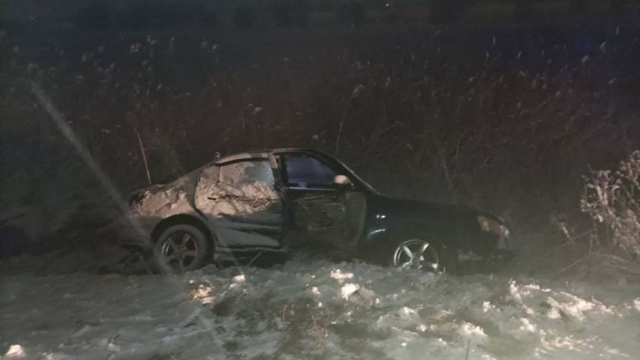 В Воронежской области Hyundai вылетел с трассы и врезался в дерево: есть пострадавшая