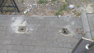 В Воронеже украли новую велопарковку, пока не успел застыть бетон