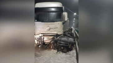 Страшное ДТП под Воронежем: фура раздавила Audi, погибли 2 человека