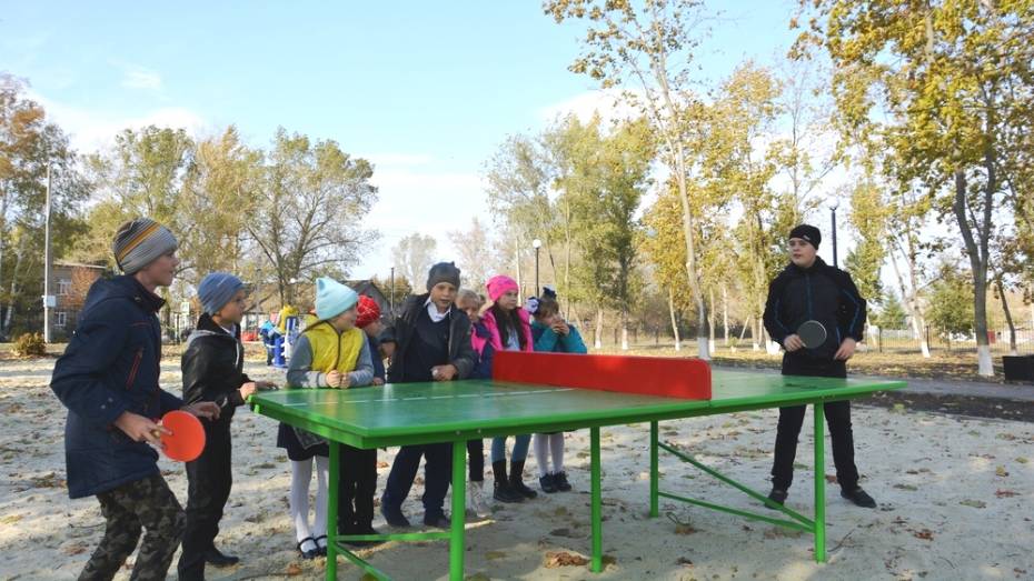 В Кантемировском районе реконструировали сельский парк